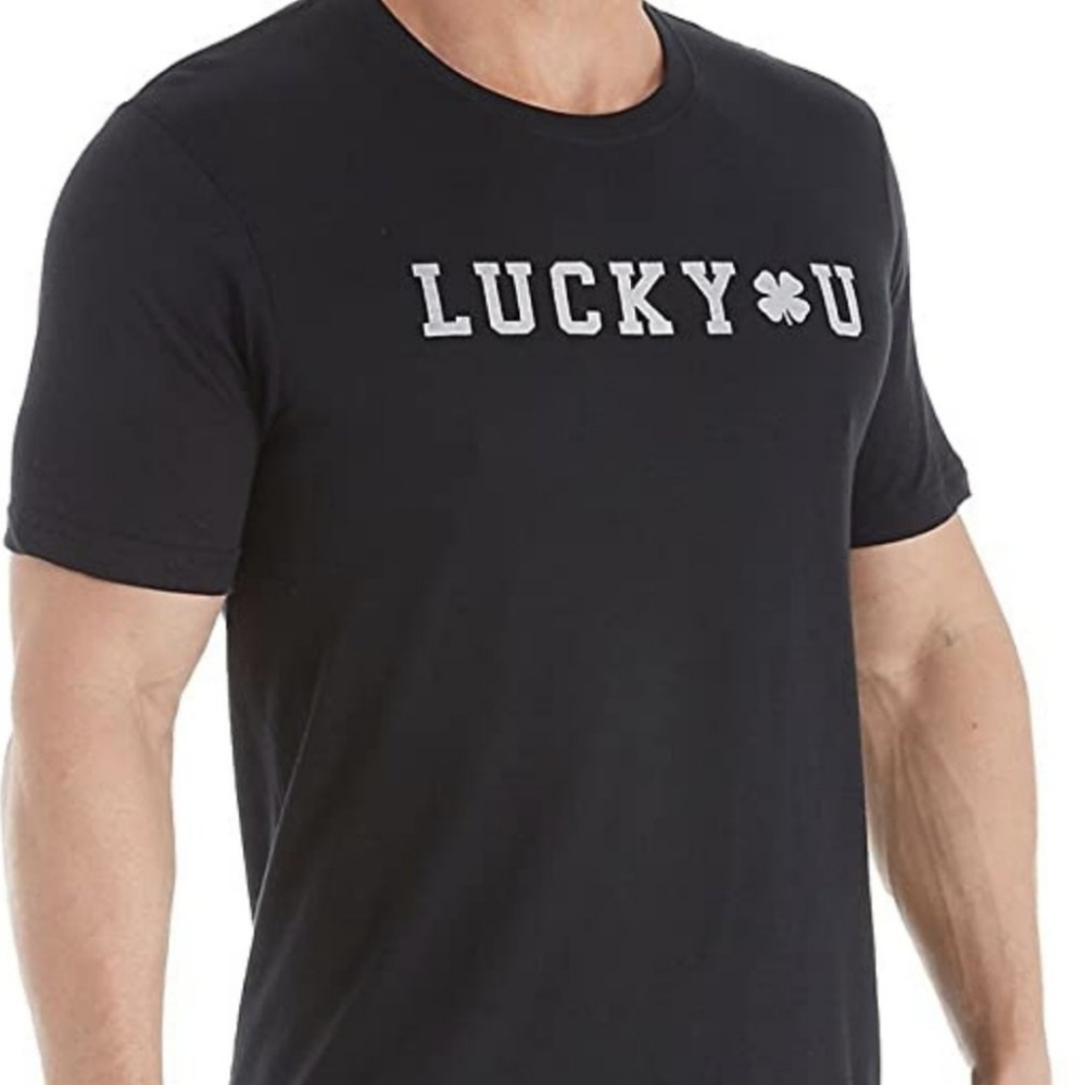 Lucky Brand Men's Lucky U Sleepwear T-Shirt Size S Dark Gray Casual Lounge Tee